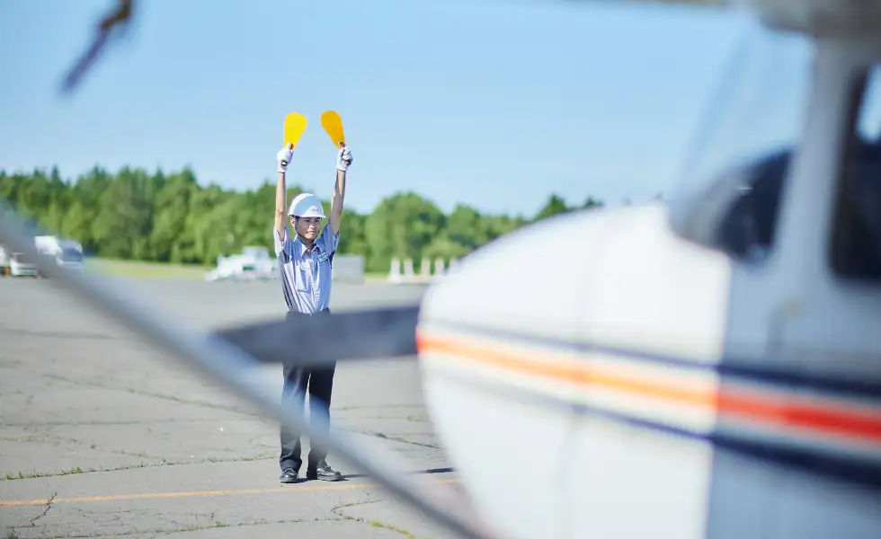 航空整備士・グランドハンドリングステージのイメージ