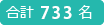 合計733名