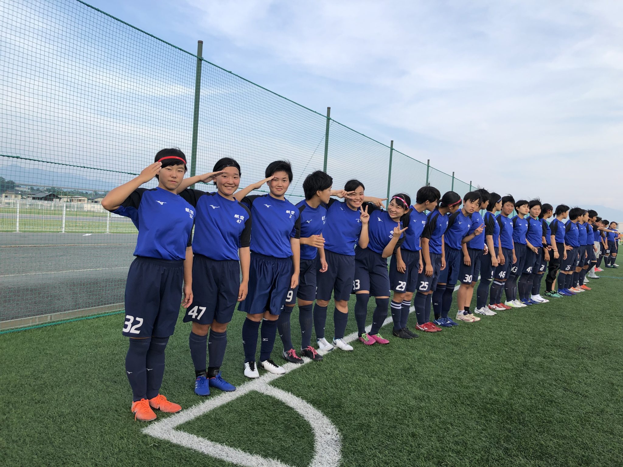 日本航空高校　サッカー　ピステ。スポーツ